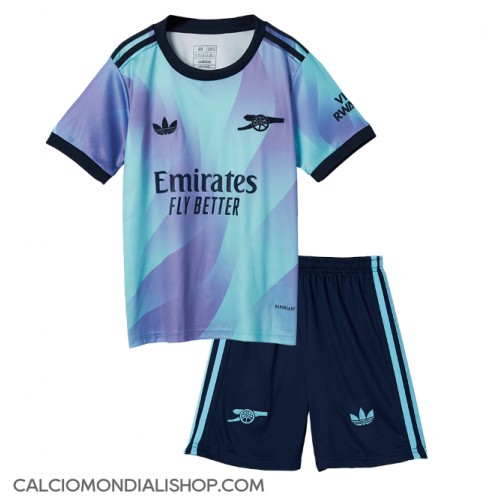 Maglie da calcio Arsenal Terza Maglia Bambino 2024-25 Manica Corta (+ Pantaloni corti)